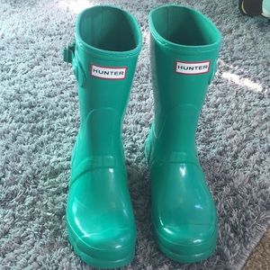 Turquoise Hunter boots!!! 👍New Years sale👍